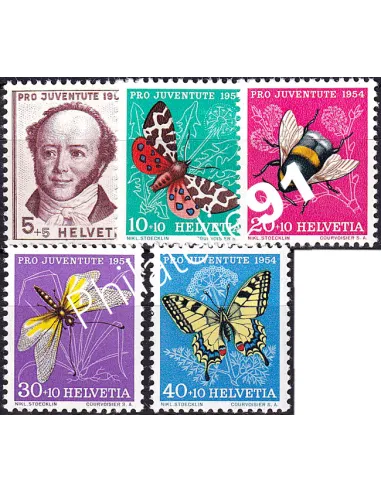 Suisse, n° 553 à 557 neufs, collection timbres Europe
