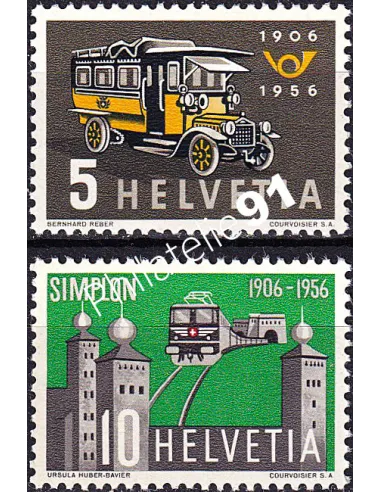 Suisse, n° 572 et 573 neufs, collection timbres Europe