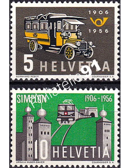 Suisse, n° 572 et 573 neufs, collection timbres Europe