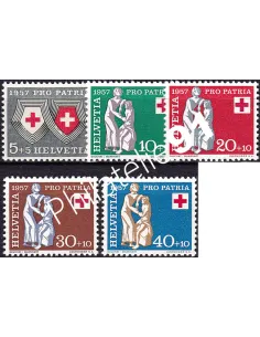 Suisse, n° 590 à 594 neufs, collection timbres Europe
