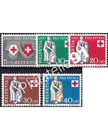 Suisse, n° 590 à 594 neufs, collection timbres Europe