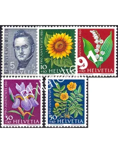 Suisse, n° 684 à 688 neufs, collection timbres Europe