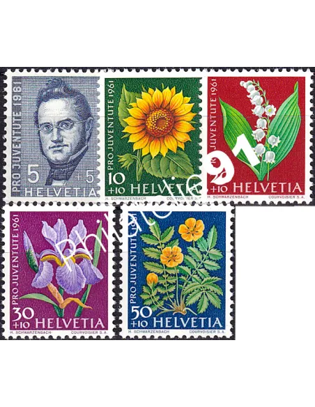 Suisse, n° 684 à 688 neufs, collection timbres Europe