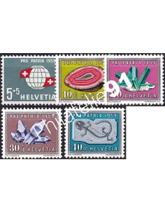 Suisse, n° 625 à 629 neufs, collection timbres Europe