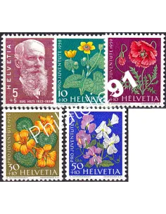 Suisse, n° 634 à 638 neufs, collection timbres Europe