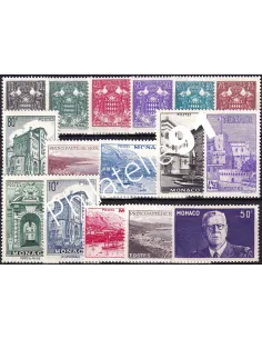 Monaco, n° 249 à 264 charnière, collection timbres Monaco