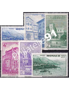 Monaco, n° 275 à 280 charnière, collection timbres Monaco