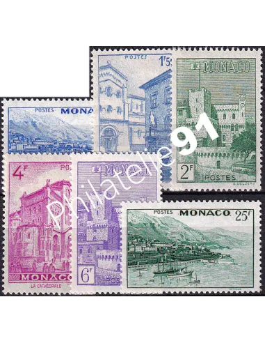 Monaco, n° 275 à 280 charnière, collection timbres Monaco