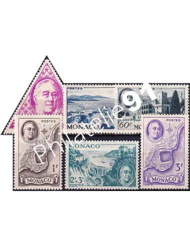 Monaco, n° 295 à 300 charnière, collection timbres Monaco