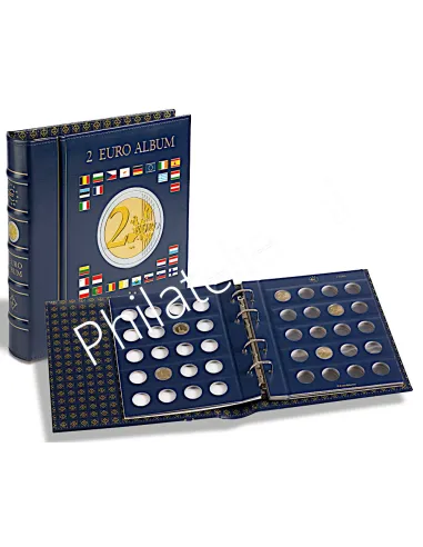 Reliure VISTA euro pour pièces de 2 euros + étui