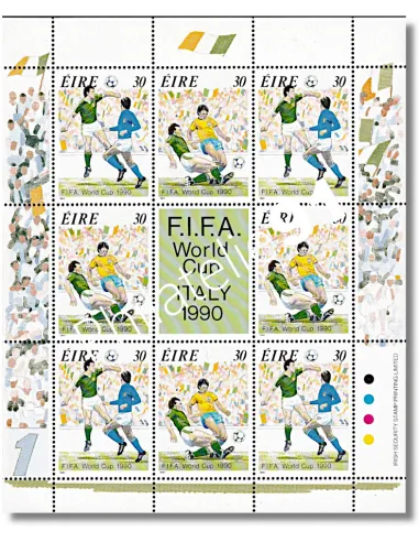 Irlande, FEUILLE n° 715 à 716, foot, timbres Europe