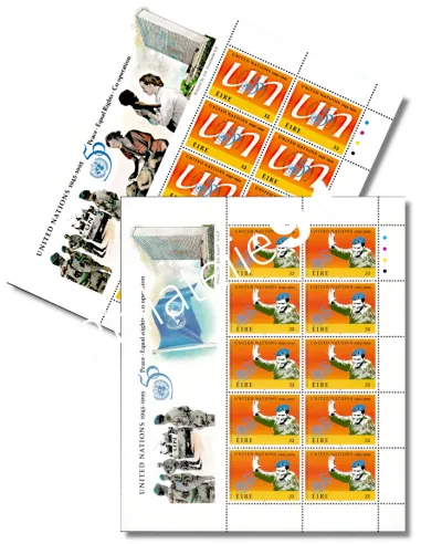 Irlande, FEUILLES n° 923-924, ONU, timbres Europe