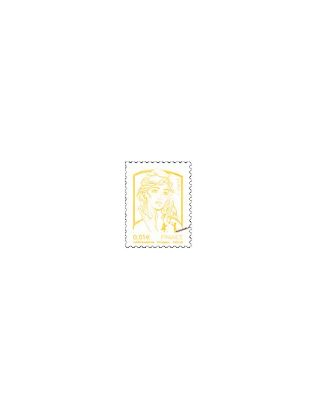 Timbre de France n° 4763 jaune - Marianne et la jeunesse. Type Marianne de Ciappa et Kawena