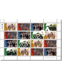 Irlande, feuille des n° 971 à 974 , collection timbres Europe