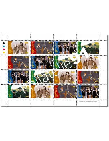 Irlande, feuille des n° 971 à 974 , collection timbres Europe