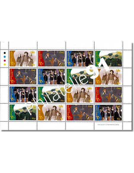 Irlande, feuille des n° 971 à 974 , collection timbres Europe