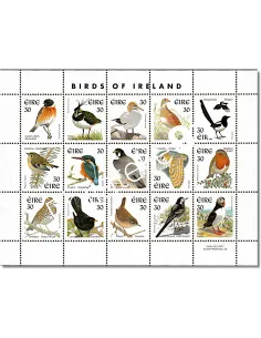 Irlande, feuille des n° 1122 à 1135, collection timbres Europe