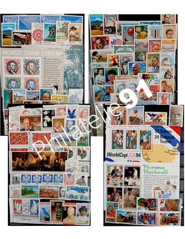 Lot de timbres neufs des USA, collection Lot Tous Pays