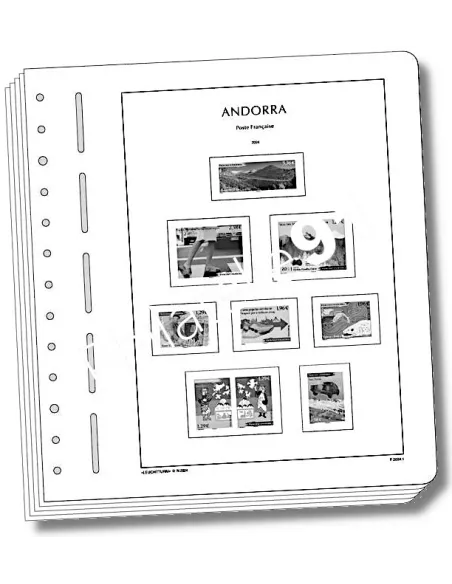 LEUCHTTURM Andorre poste française 2024, matériel philatélique