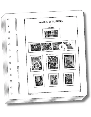 LEUCHTTURM Wallis et Futuna 2024, matériel philatélique