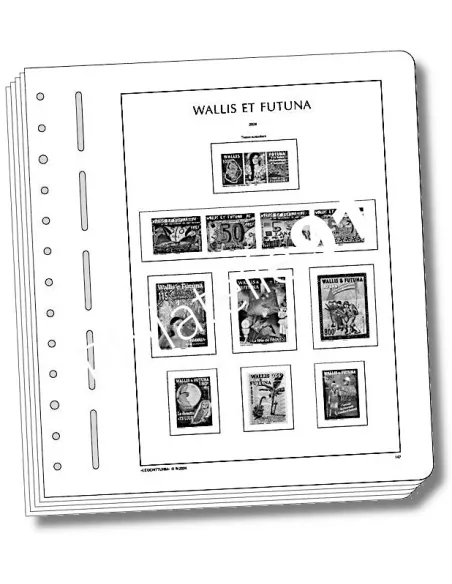 LEUCHTTURM Wallis et Futuna 2024, matériel philatélique