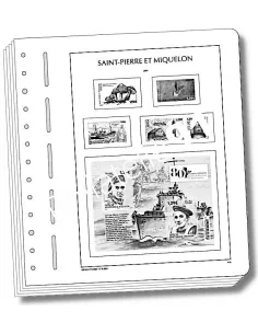Feuilles SF LEUCHTTURM St Pierre et Miquelon 2024, matériel philatélique