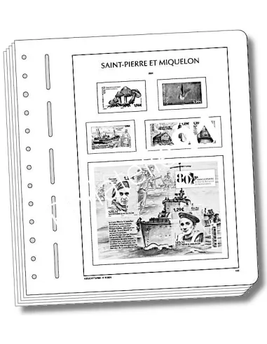 Feuilles SF LEUCHTTURM St Pierre et Miquelon 2024, matériel philatélique