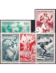 Monaco, n° 319 à 323 neufs, collection timbres Monaco