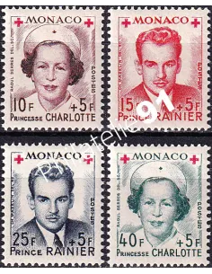 n° 334A à 337A charnière, collection timbres Monaco