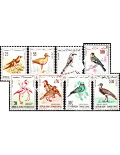 Timbres  de Tunisie n° 26 à 33 de Poste Aérienne - Thématique Oiseaux