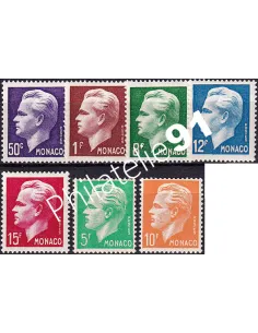 Monaco, n° 344 à 350 charnière, collection timbres Monaco