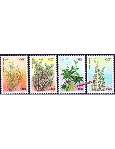 ALGERIE - 762 à 765 - plantes médicinales