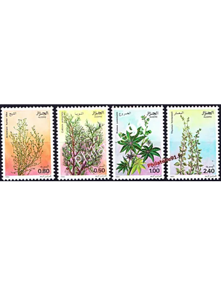 ALGERIE - 762 à 765 - plantes médicinales
