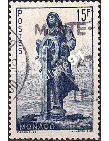 Monaco, n° 351 oblitéré, collection timbres Monaco