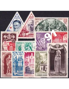 Monaco, n° 353 à 364 charnière, collection timbres Monaco