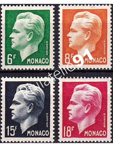 Monaco, n° 365 à 368 charnière, collection timbres Monaco