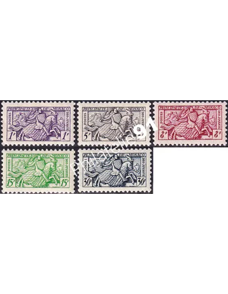 Monaco, n° 371 à 375 neufs, collection timbres Monaco