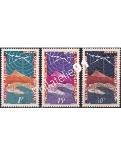 Monaco, n° 376 à 378 charnière, collection timbres Monaco
