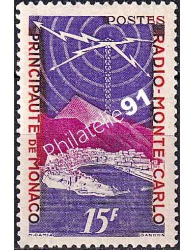 Monaco, n° 377 charnière, collection timbres Monaco