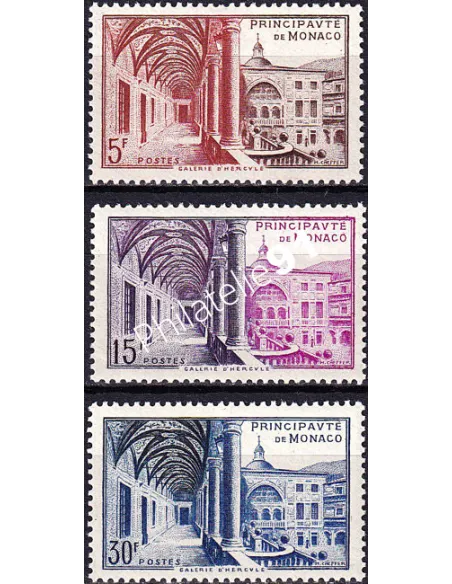 Monaco, n° 383 à 385 neufs, collection timbres Monaco