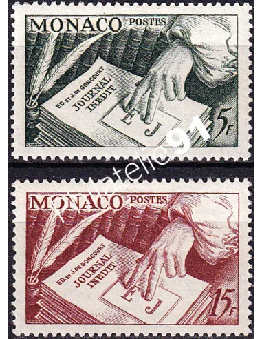 Monaco, n° 392 à 393 charnière, collection timbres Monaco