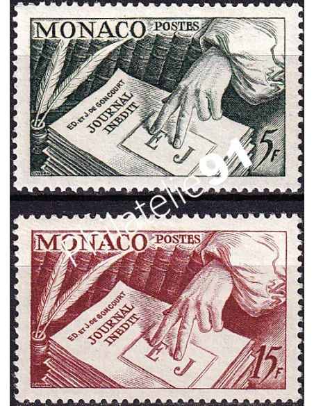 Monaco, n° 392 à 393 charnière, collection timbres Monaco