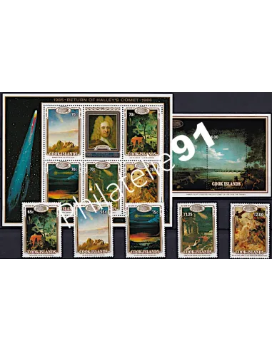 Lot de timbres des Iles Cook, lots thématiques