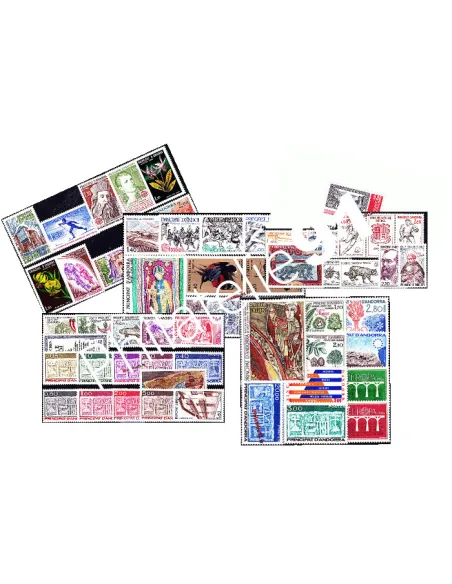 5 années d'Andorre français de 1980 à 1984 neuves