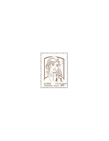 Timbre de France n° 4765 brun - Marianne et la jeunesse. Type Marianne de Ciappa et Kawena
