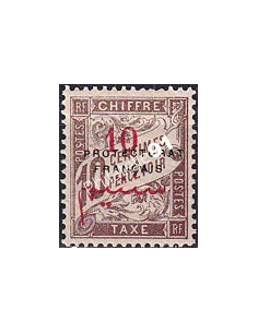 MAROC, Timbre-taxe n° 19 charnière, timbres colonies françaises