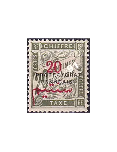 MAROC, Timbre-taxe n° 20 neuf, timbres colonies françaises