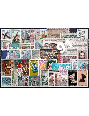 5 années d'Andorre français de 1980 à 1984 neuves