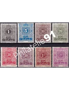 MAROC, timbres-taxe n° 27 à 34 charnière, timbres colonies françaises