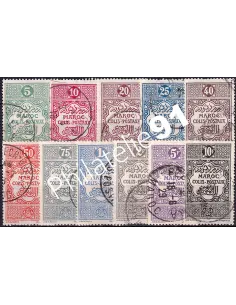 MAROC, timbres Colis postaux n° 1 à 11 oblitérés, colonies françaises